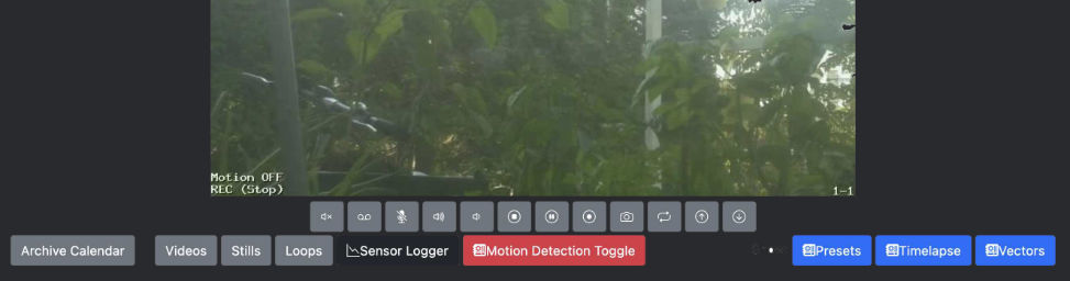 A PiKrellCam fork that keeps Bill Wilson's Raspberry Pi motion-detection camera alive while adding an SQLite-based temperature and humidity logger for HDC1080 sensors. /code-pikrellcam-sensor-logger/pikrellcam-ui-dark.jpg